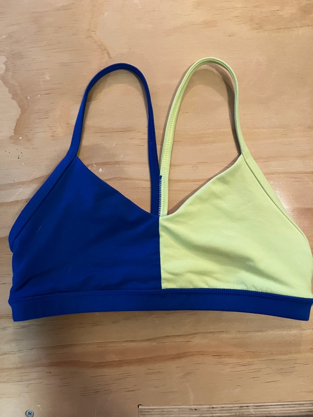 Fleo Reinette Bra Cobalt and Neon Yellow